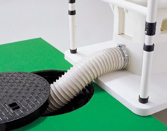 マンホール対応イレセット（排水ホースタイプ）